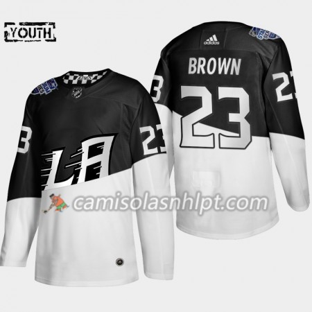 Camisola Los Angeles Kings Dustin Brown 23 Adidas 2020 Stadium Series Authentic - Criança